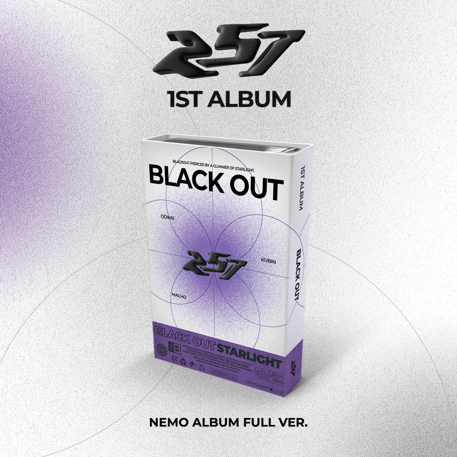 257 - 1ST ALBUM [BLACK OUT] Nemo Album Full Ver. - KPOPHERO