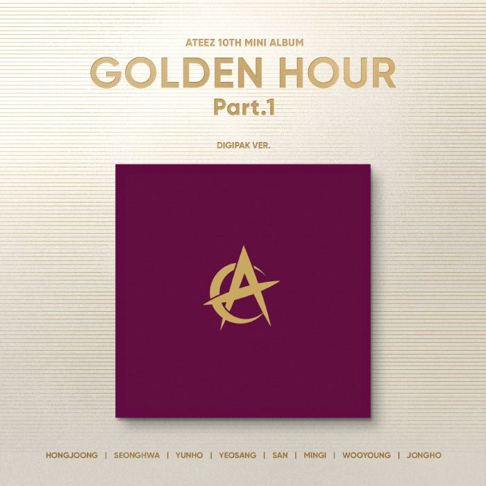 ATEEZ - 10TH MINI ALBUM [GOLDEN HOUR : Part.1] DIGIPAK Ver. - KPOPHERO