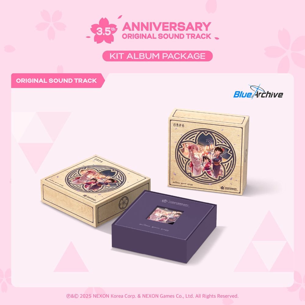 BLUE ARCHIVE 3.5th ANNIVERSARY OST - KIT ALBUM PACKAGE - Baro7 Best Kpop Store