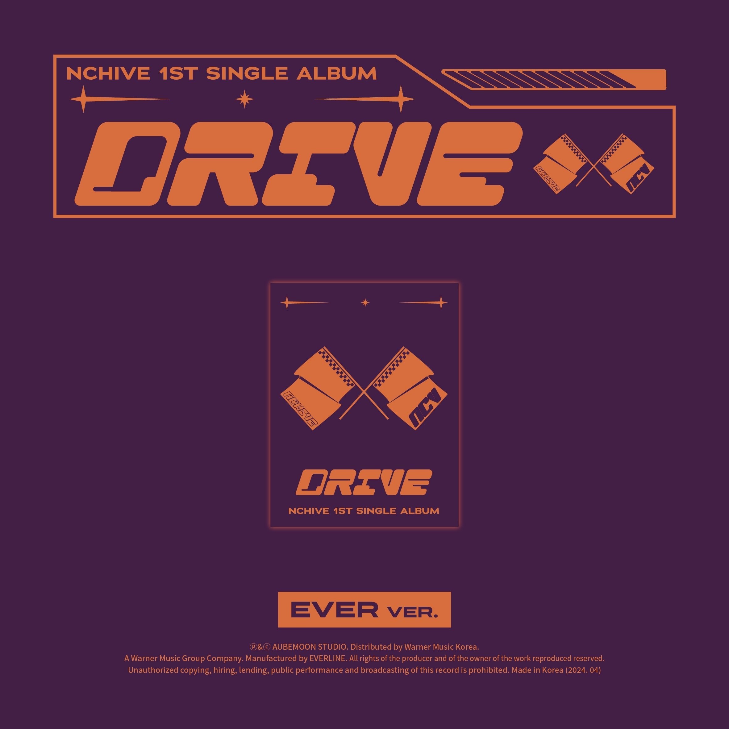 NCHIVE - 1ST SINGLE ALBUM [DRIVE] EVER MUSIC ALBUM Ver. - KPOPHERO