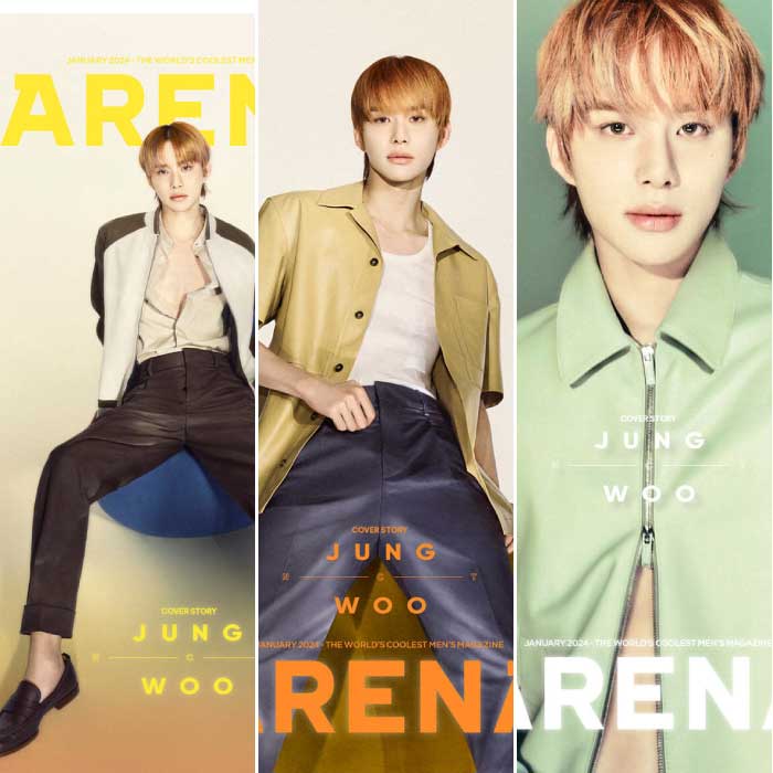 ARENA HOMME+ - [JANUARY. 2024] COVER : NCT JUNGWOO - KPOPHERO