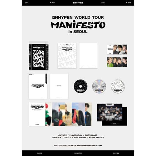 ENHYPEN - WORLD TOUR MANIFESTO in SEOUL (DIGITAL CODE , DVD) - KPOPHERO