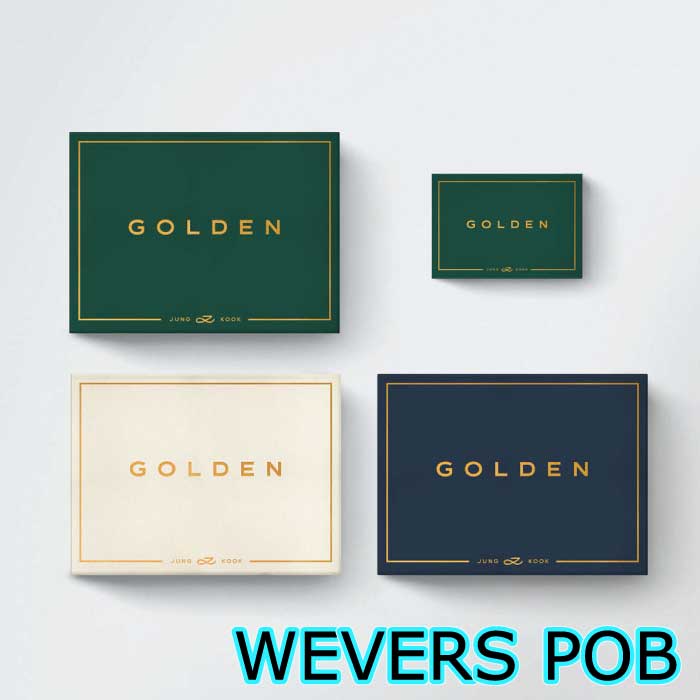 JUNGKOOK - GOLDEN (GOLDEN 3 Versions SET + Weverse Albums Ver.) WEVERS P.O.B - KPOPHERO
