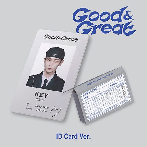 KEY - 2ND MINI ALBUM [Good & Great] ID CARD Ver. (SMART ALBUM) - KPOPHERO